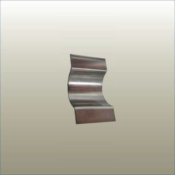 Plankwall spring clip used to hinge the top and bottom extrusions of poster frames for easy opening and secure signage changes.