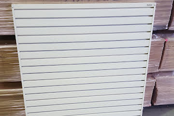 Plankwall All Ali 50mm white aluminium slatwall