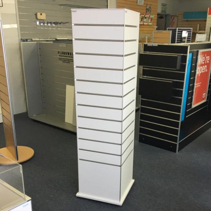 Four-Sided Rotating Box Display Stand (Tower) -Slimline | Plankwall® NZ