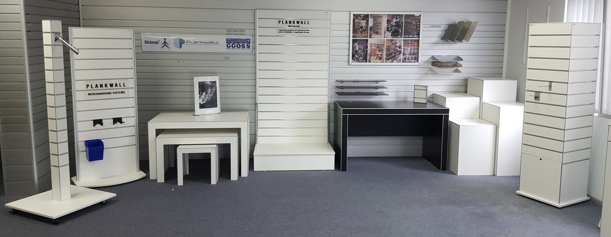 Plankwall Slatwall Display Units & Retail Merchandising Unit